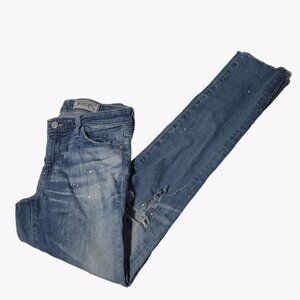 AG Adriano Goldschmied Legging Ankle Jeans Womens Size 27 Low Rise Denim Pants